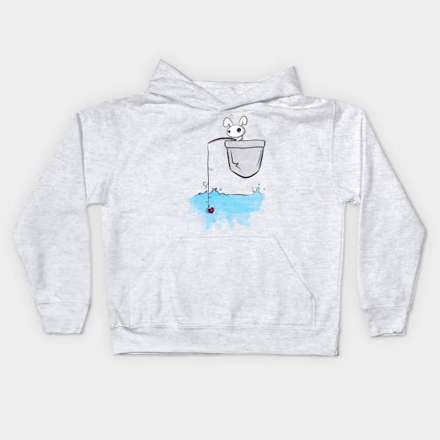 Fishing love... Kids Hoodie by lunaticpark